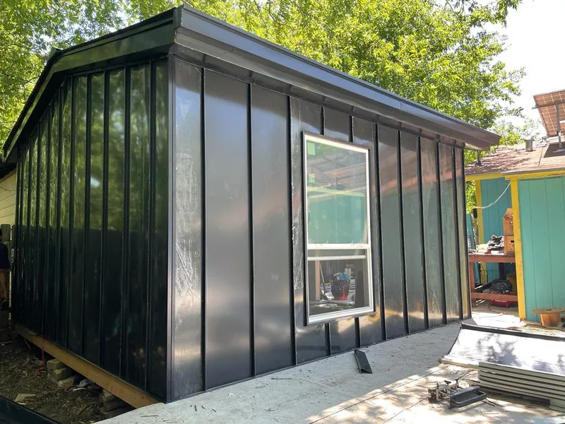 Black standing seam metal wall panels for Metal Roof Installation in Greencastle