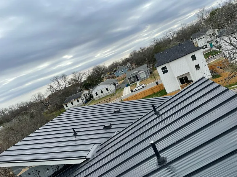 Standing seam metal roof panels with vents for Skylight Repair in Greencastle